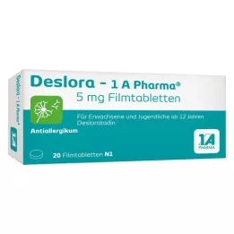 DESLORA-1A Pharma 5 mg film kaplı tablet, 20 adet