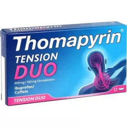 THOMAPYRIN TENSION DUO 400 mg/100 mg film kaplı tablet, 12 adet