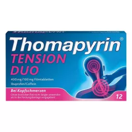 Thomapyrin TENSION DUO 400 mg / 100 mg film kaplı tablet, 12 adet