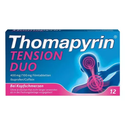 THOMAPYRIN TENSION DUO 400 mg/100 mg film kaplı tablet, 12 adet