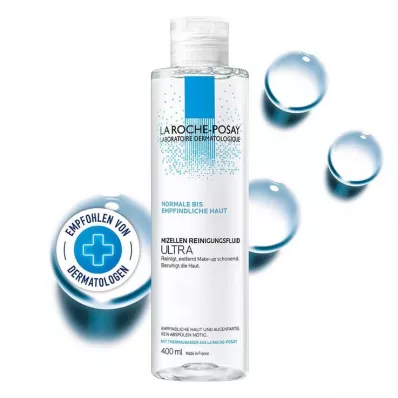 La Roche-Posay Micellar Temizleme Sıvısı Ultra hassas ciltler için, 400 ml La Roche-Posay Micellar Temizleme Sıvısı Ultra hassas ciltler için, 400 ml