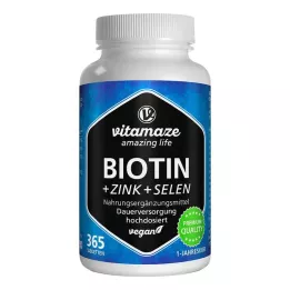BIOTIN 10 mg yüksek doz+çinko+selenyum tablet, 365 adet