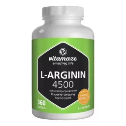 L-ARGININ HOCHDOSIERT 4.500 mg kapsül, 360 adet