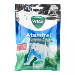 WICK Breathe Easy Okaliptüs Şekersiz Şekerler, Paket, 72 g