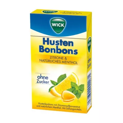 WICK Limon &amp; şekersiz doğal mentollü şeker Clickbox, 46 g
