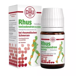 RHUS TOXICODENDRON Romatizmal ağrılar için D 6 tablet, 80 adet