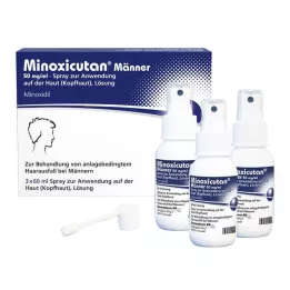 MINOXICUTAN Erkekler 50 mg/ml sprey, 3X60 ml