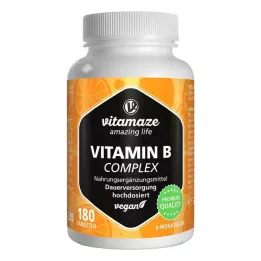 VITAMIN B COMPLEX yüksek doz vegan tablet, 180 adet