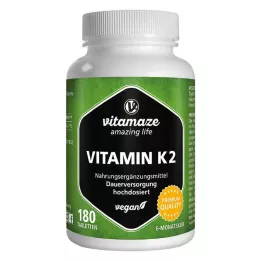 VITAMIN K2 200 μg yüksek doz vegan tablet, 180 adet