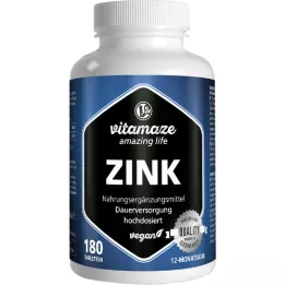 ZINK 25 mg yüksek doz vegan tablet, 180 adet