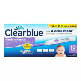 CLEARBLUE Gelişmiş yumurtlama testi &amp; dijital, 10 adet