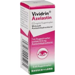 VIVIDRIN Azelastin 0,5 mg/ml göz damlası, 6 ml