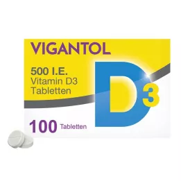 Vigantol 500 IU D3 vitamini tabletleri, 100 adet