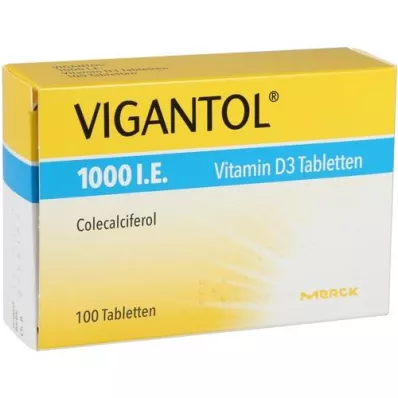 VIGANTOL 1.000 I.U. D3 vitamini tabletleri, 100 adet