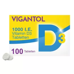 VIGANTOL 1.000 I.U. D3 vitamini tabletleri, 100 adet