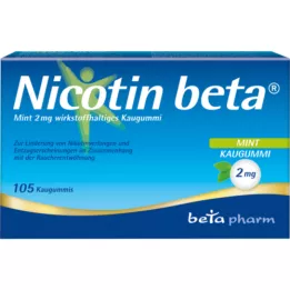 NICOTIN beta Mint 2 mg etken madde içeren sakız, 105 adet