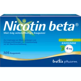 NICOTIN beta Mint 4 mg etken madde içeren sakız, 105 adet