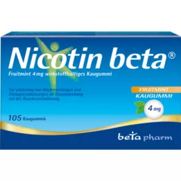 NICOTIN beta Fruitmint 4 mg etken madde içeren sakız, 105 adet