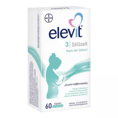 ELEVIT 3 Laktasyon yumuşak kapsülü, 60 adet ELEVIT 3 Laktasyon yumuşak kapsülü, 60 adet