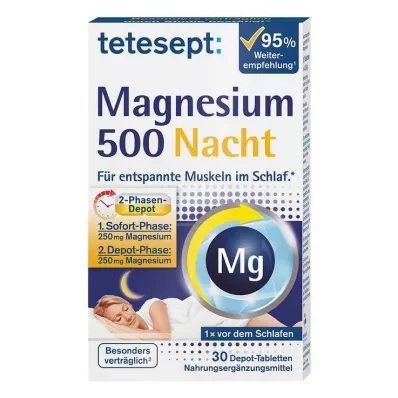 TETESEPT Magnezyum 500 Gece Tableti, 30 Kapsül