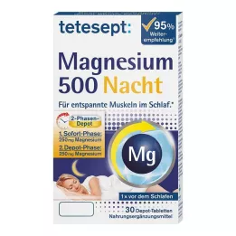 TETESEPT Magnezyum 500 Gece Tableti, 30 Kapsül