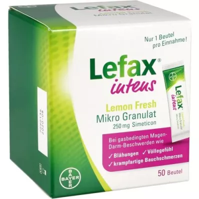 LEFAX intens Limonlu Taze Mikro Granül 250 mg Sim, 50 adet