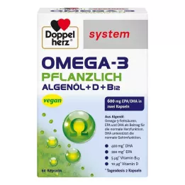 DOPPELHERZ Omega-3 bitkisel sistem kapsülleri, 60 Kapsül