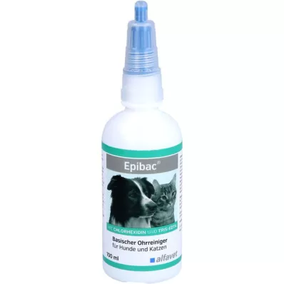 EPIBAC köpekler/kediler için alkalin kulak temizleyici solüsyon, 100 ml
