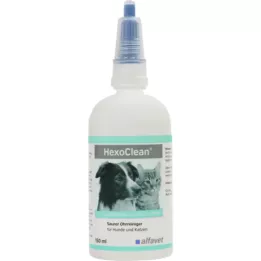 HEXOCLEAN Köpekler ve kediler için asitli kulak temizleyici, 150 ml