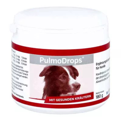 PULMODROPS Köpekler için ek yem çiğneme damlası, 180 g PULMODROPS Köpekler için ek yem çiğneme damlası, 180 g