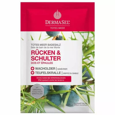 DERMASEL Ölü Deniz banyo tuzları sırt &amp; Omuz, 80 g