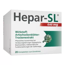 HEPAR-SL 640 mg film kaplı tabletler, 20 adet