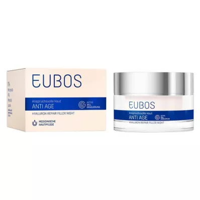 EUBOS ANTI-AGE Hyaluron Onarıcı Dolgu Gece Kremi, 50 ml