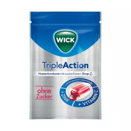 WICK TripleAction Mentol &amp; Cassis o.Zucker Bon., 72 g
