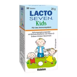 LACTO SEVEN Çocuk Çilek-Ahududu Aromalı Tabletler, 50 adet