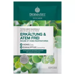 DERMASEL Soğuk algınlığı için Ölü Deniz banyo tuzları &amp; Breath-free, 80 g