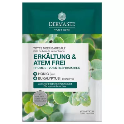 DERMASEL Soğuk algınlığı için Ölü Deniz banyo tuzları & Breath-free, 80 g DERMASEL Soğuk algınlığı için Ölü Deniz banyo tuzları & Breath-free, 80 g