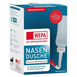 WEPA 10x2,95 g nazal durulama tuzu içeren nazal duş, 1 P