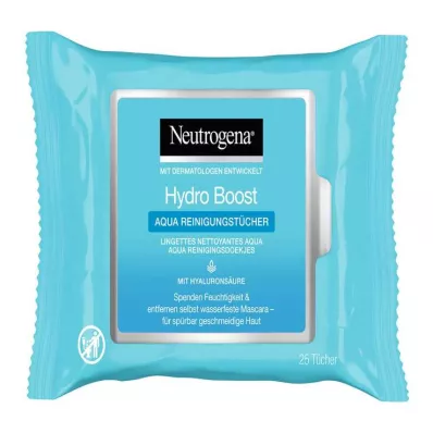 NEUTROGENA Hydro Boost Aqua temizleme mendilleri, 25 adet