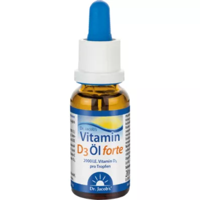 VITAMIN D3 ÖL forte Dr Jacobs damla, 20 ml