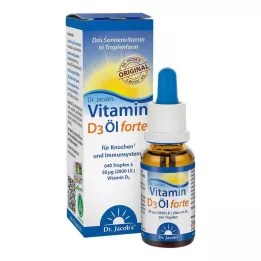VITAMIN D3 ÖL forte Dr Jacobs damla, 20 ml