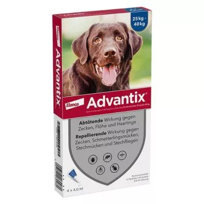 ADVANTIX 25-40 kg köpeklere uygulama için spot-on solüsyon, 4X4.0 ml