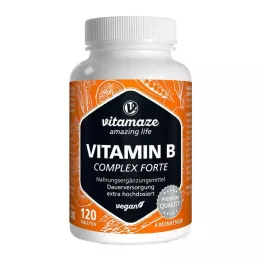 VITAMIN B COMPLEX ekstra yüksek doz vegan tablet, 120 adet