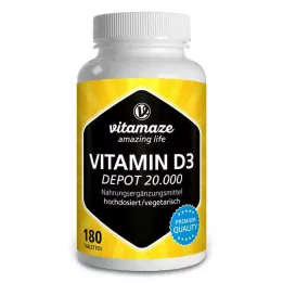 VITAMIN D3 20.000 I.U. Depo yüksek doz tablet, 180 adet