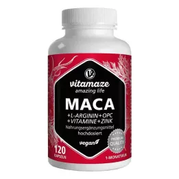 MACA 10:1 yüksek doz+L-arginin+OPC+Vit.vegan Kps., 120 adet