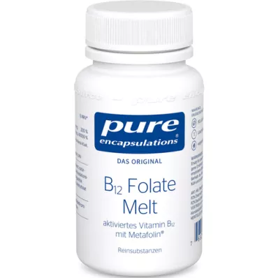 PURE ENCAPSULATIONS B12 Folat eriyik pastil, 90 adet