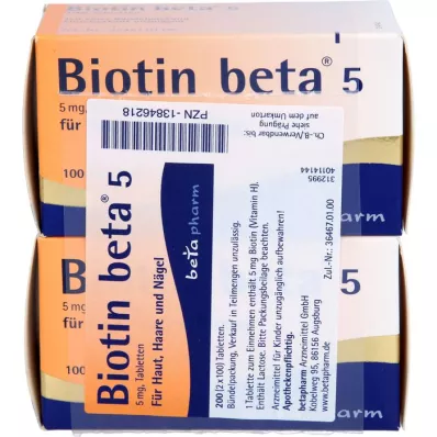 BIOTIN BETA 5 tablet, 200 adet