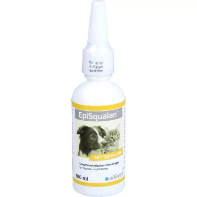 EPISQUALAN Köpekler/kediler için kulak temizleyici, 1X100 ml