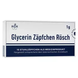 Gliserin fitiller Rösch kabızlık için 1 g, 10 adet
