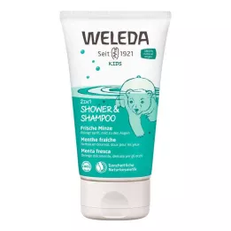 WELEDA Kids 2in1 Shower &amp; Taze naneli şampuan, 150 ml